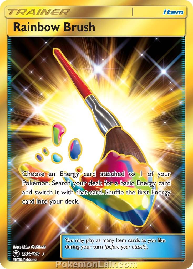 2018 Pokemon Trading Card Game Celestial Storm Set – 182 Rainbow Brush