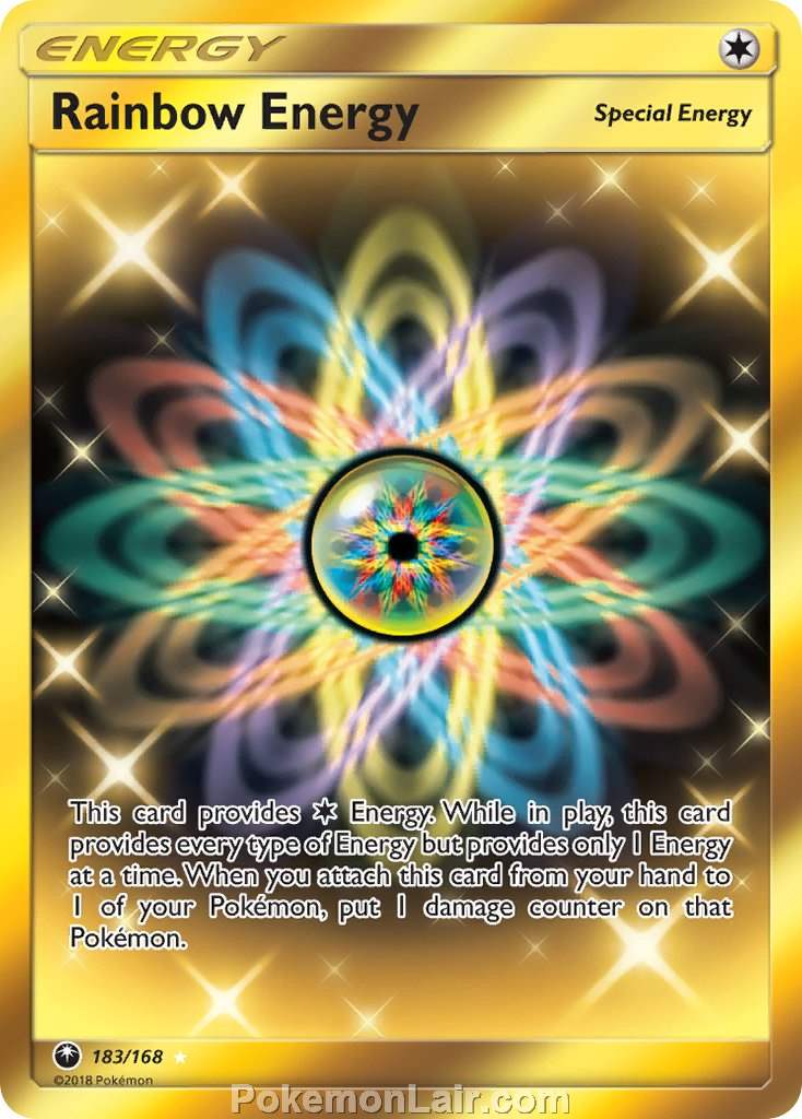 2018 Pokemon Trading Card Game Celestial Storm Set – 183 Rainbow Energy