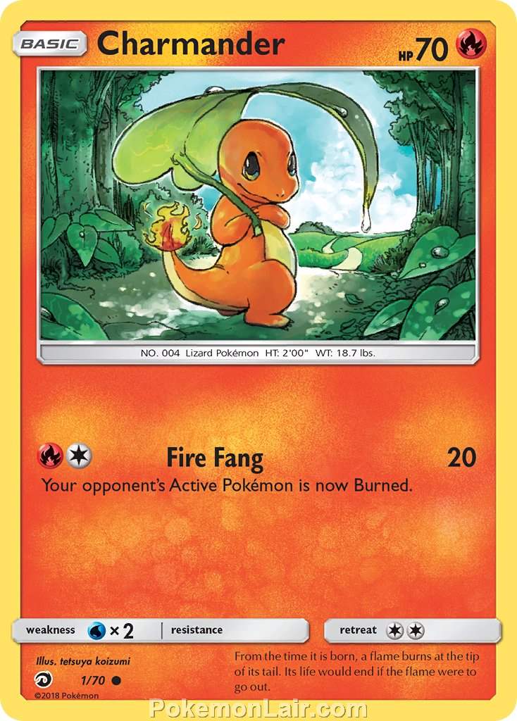 2018 Pokemon Trading Card Game Dragon Majesty Price List – 1 Charmander