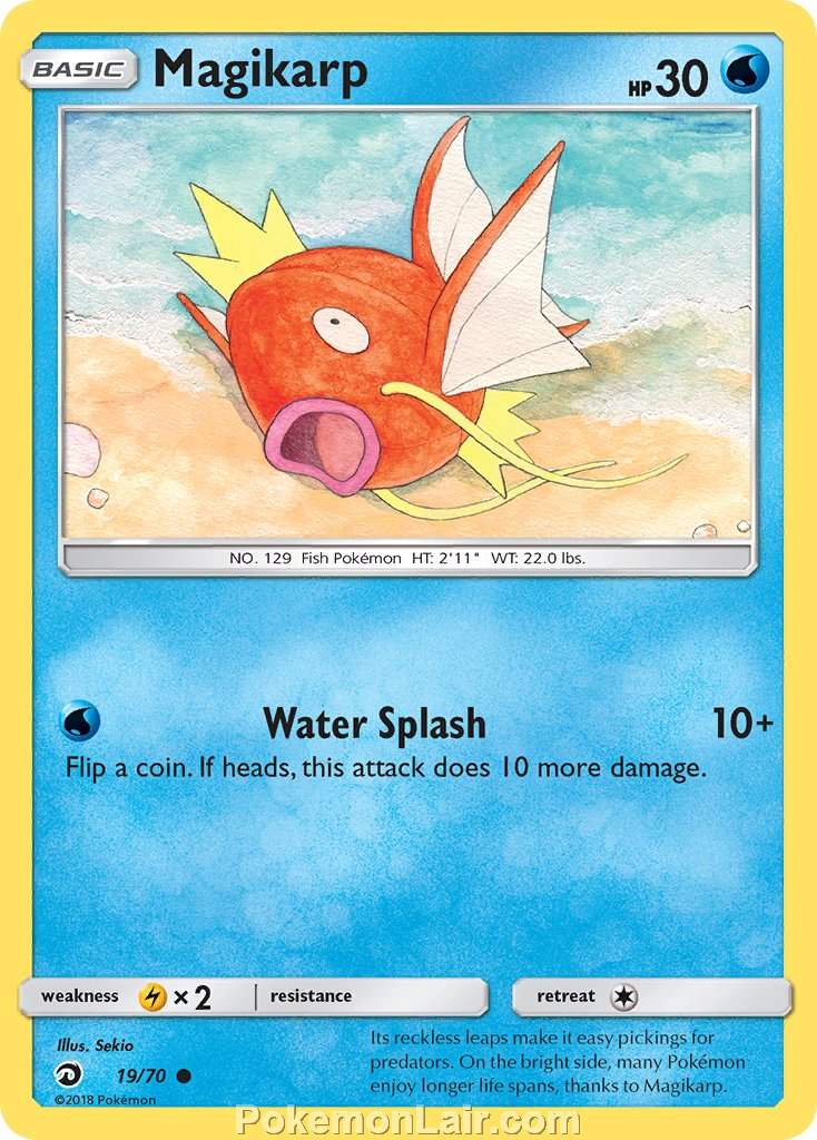 2018 Pokemon Trading Card Game Dragon Majesty Price List – 19 Magikarp