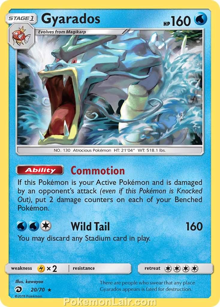 2018 Pokemon Trading Card Game Dragon Majesty Price List – 20 Gyarados