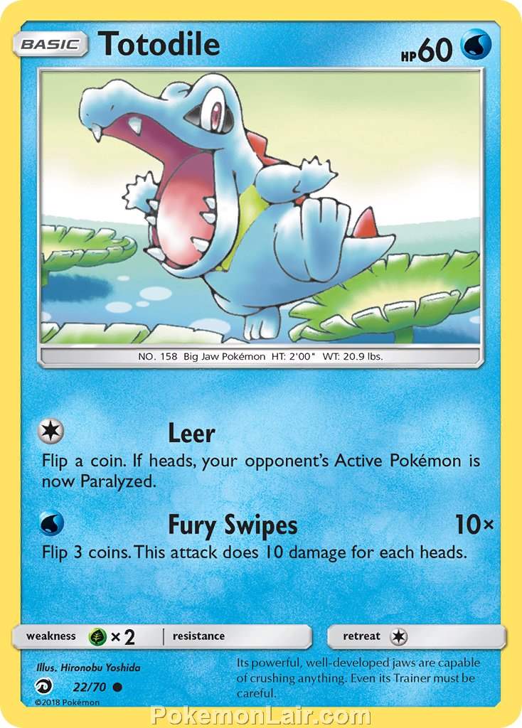 2018 Pokemon Trading Card Game Dragon Majesty Price List – 22 Totodile