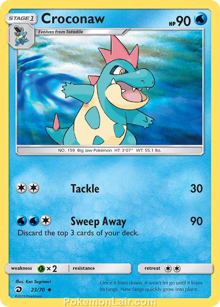 2018 Pokemon Trading Card Game Dragon Majesty Price List – 23 Croconaw