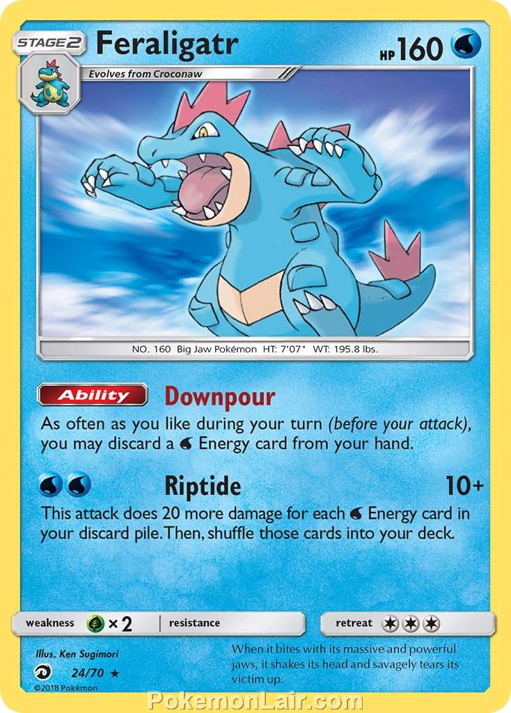 2018 Pokemon Trading Card Game Dragon Majesty Price List – 24 Feraligatr