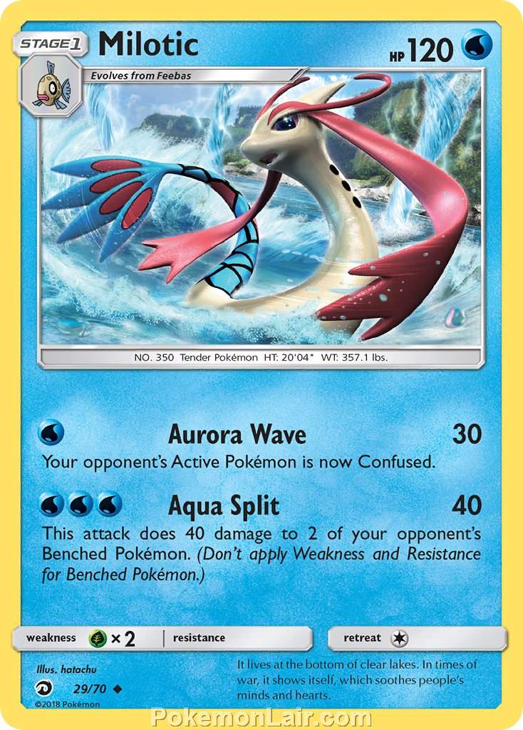 2018 Pokemon Trading Card Game Dragon Majesty Price List – 29 Milotic