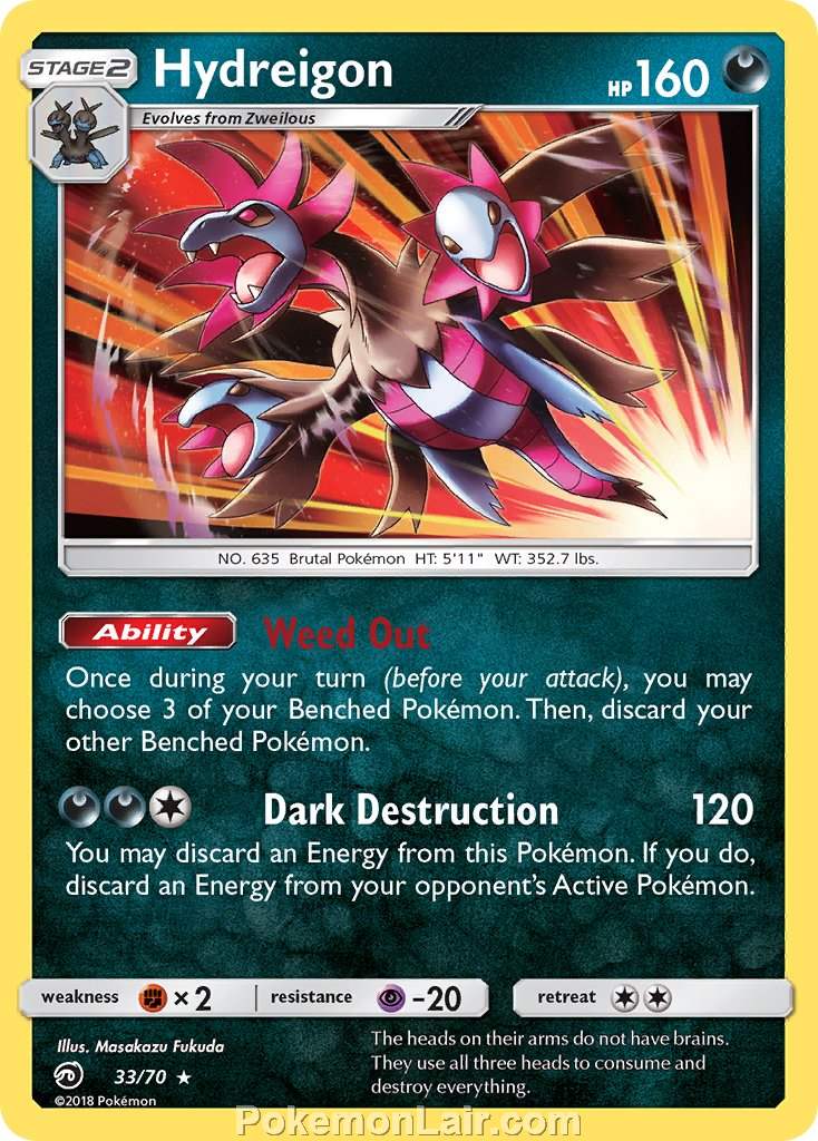 2018 Pokemon Trading Card Game Dragon Majesty Price List – 33 Hydreigon