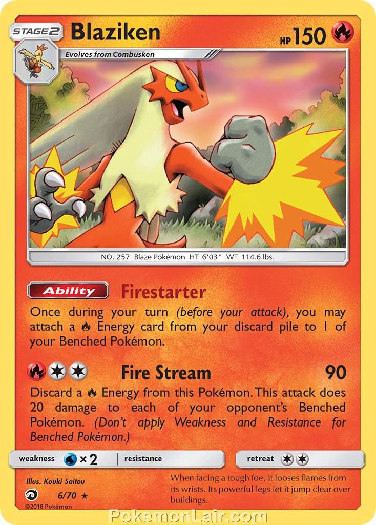 2018 Pokemon Trading Card Game Dragon Majesty Price List – 6 Blaziken