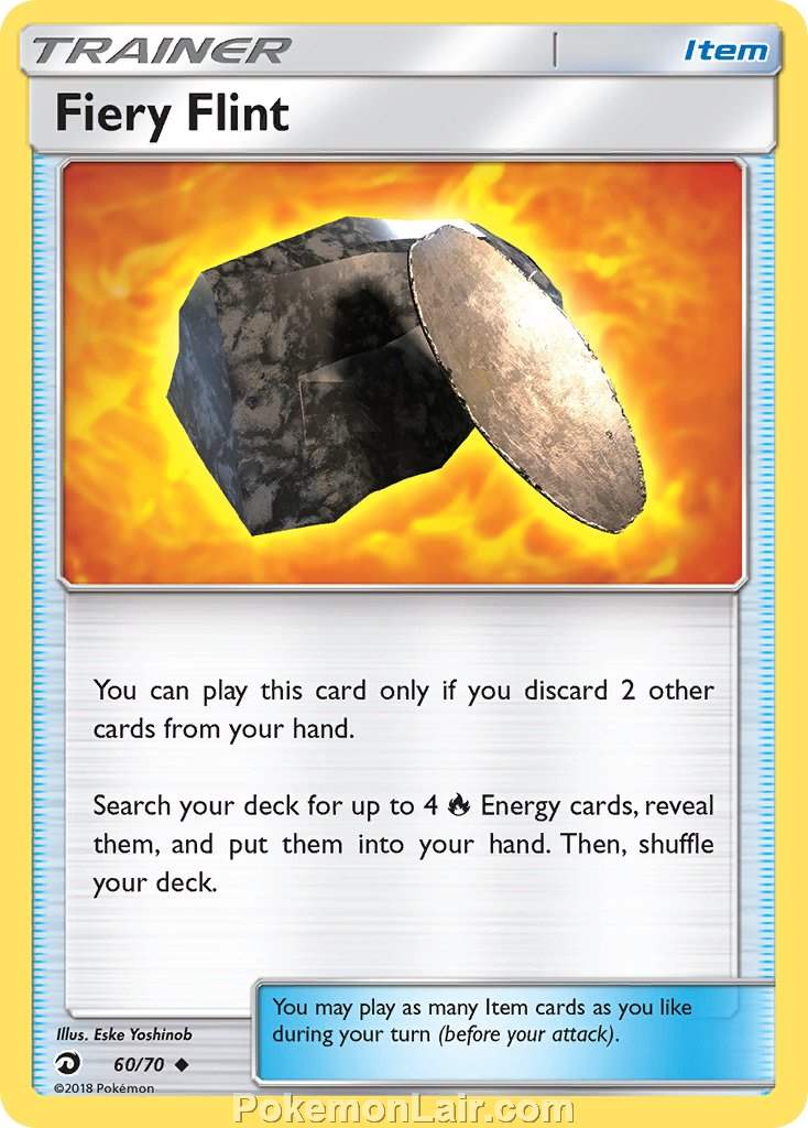 2018 Pokemon Trading Card Game Dragon Majesty Price List – 60 Fiery Flint