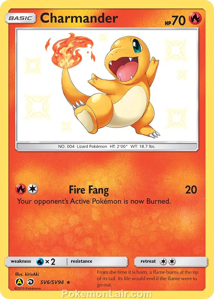 2018 Pokemon Trading Card Game Dragon Majesty Price List – SV6 Charmander