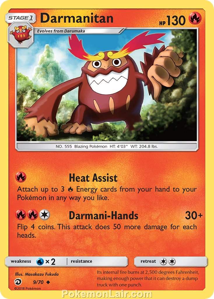 2018 Pokemon Trading Card Game Dragon Majesty Set – 9 Darmanitan