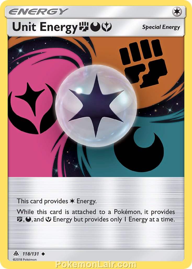 2018 Pokemon Trading Card Game Forbidden Light Price List – 118 Unit Energy