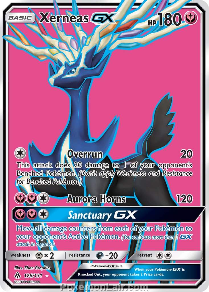2018 Pokemon Trading Card Game Forbidden Light Price List – 126 Xerneas GX