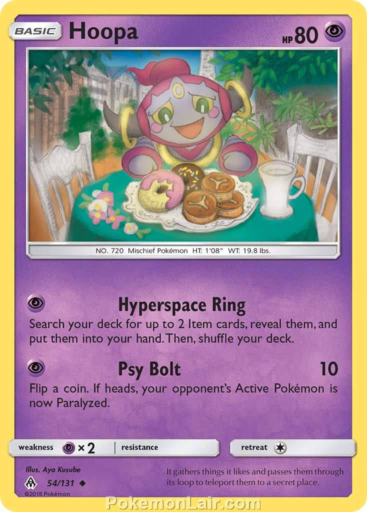 2018 Pokemon Trading Card Game Forbidden Light Price List – 54 Hoopa