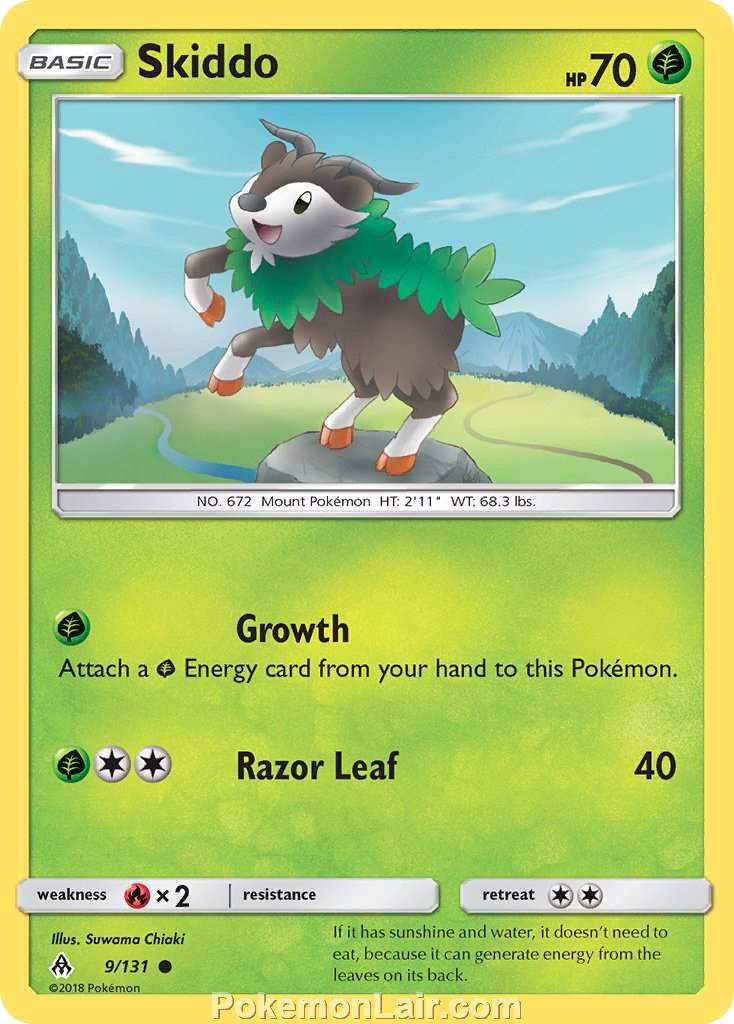 2018 Pokemon Trading Card Game Forbidden Light Price List – 9 Skiddo