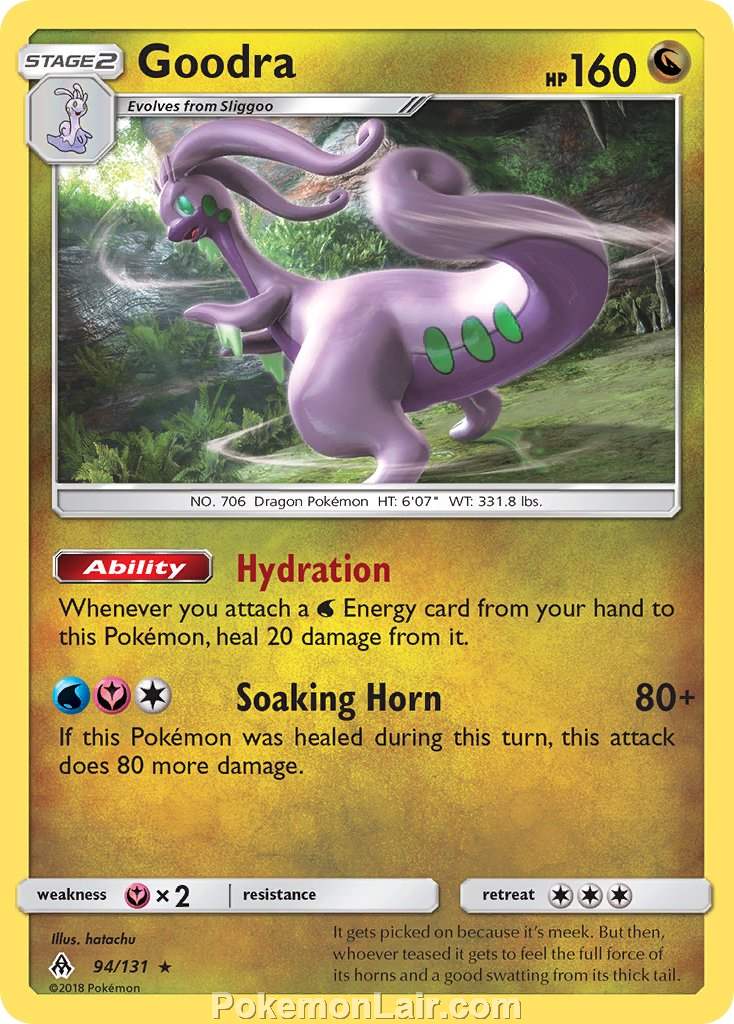 2018 Pokemon Trading Card Game Forbidden Light Price List – 94 Goodra