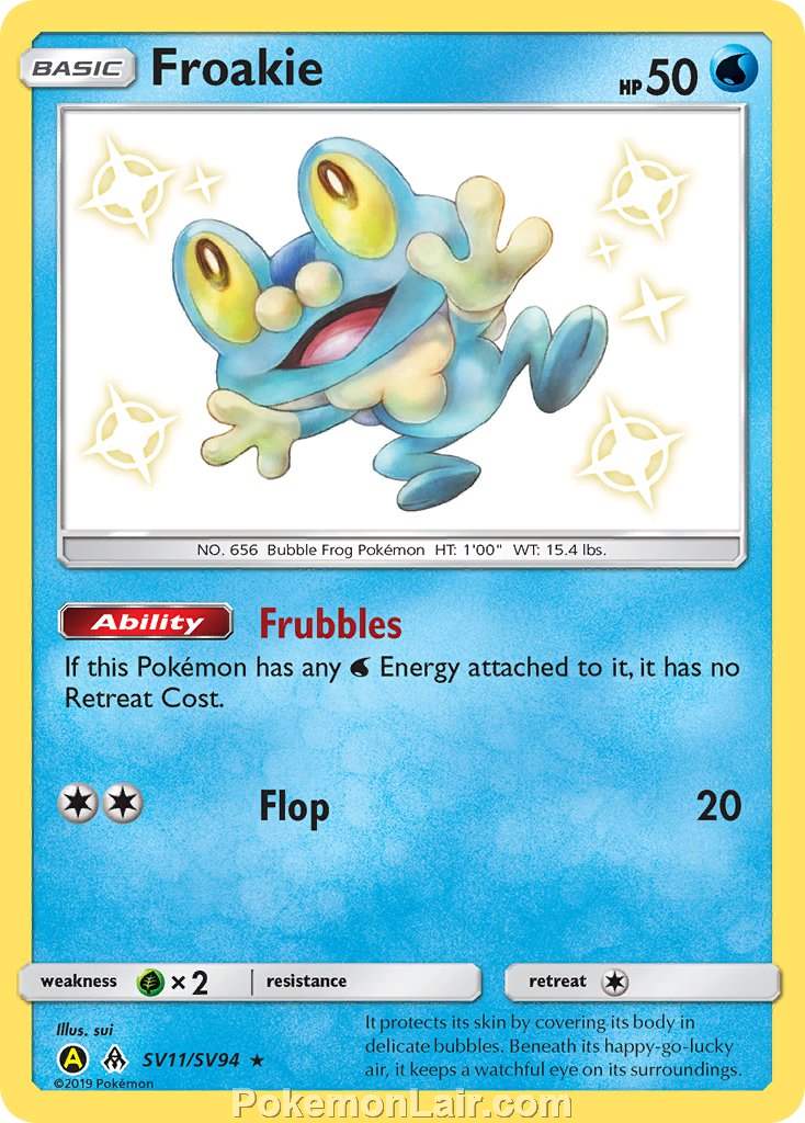 2018 Pokemon Trading Card Game Forbidden Light Price List – SV11 Froakie