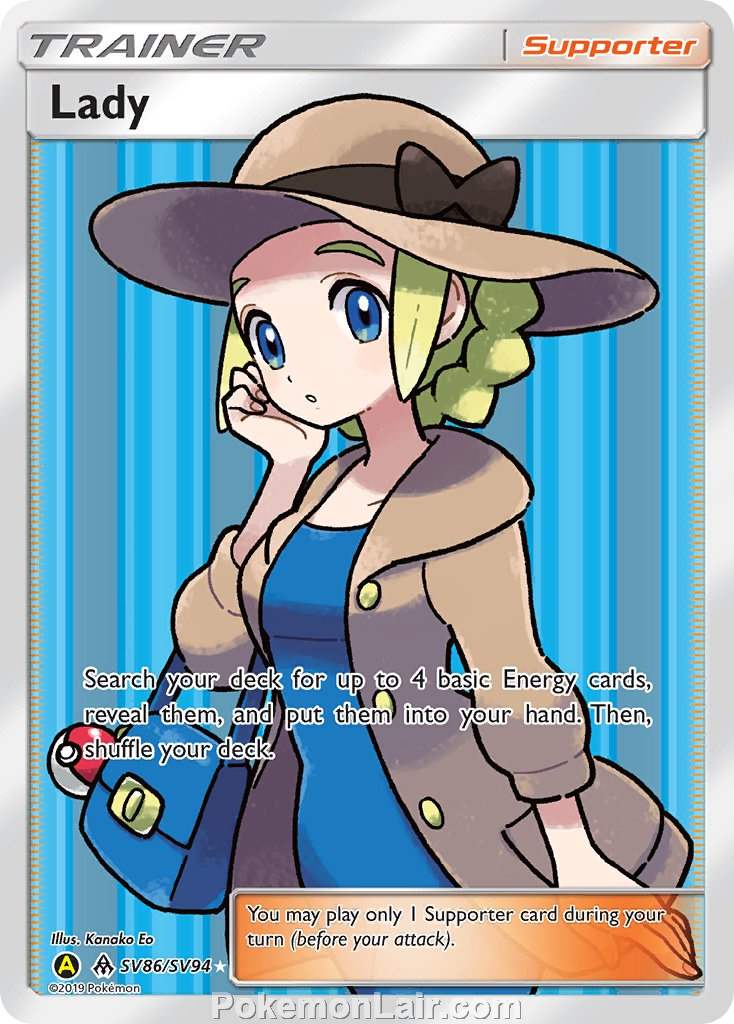 2018 Pokemon Trading Card Game Forbidden Light Price List – SV86 Lady