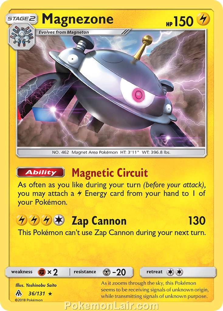 2018 Pokemon Trading Card Game Forbidden Light Set – 36 Magnezone
