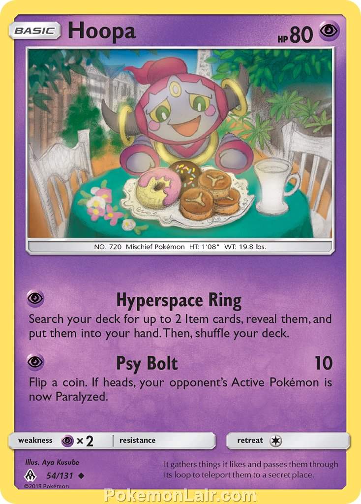 2018 Pokemon Trading Card Game Forbidden Light Set – 54 Hoopa
