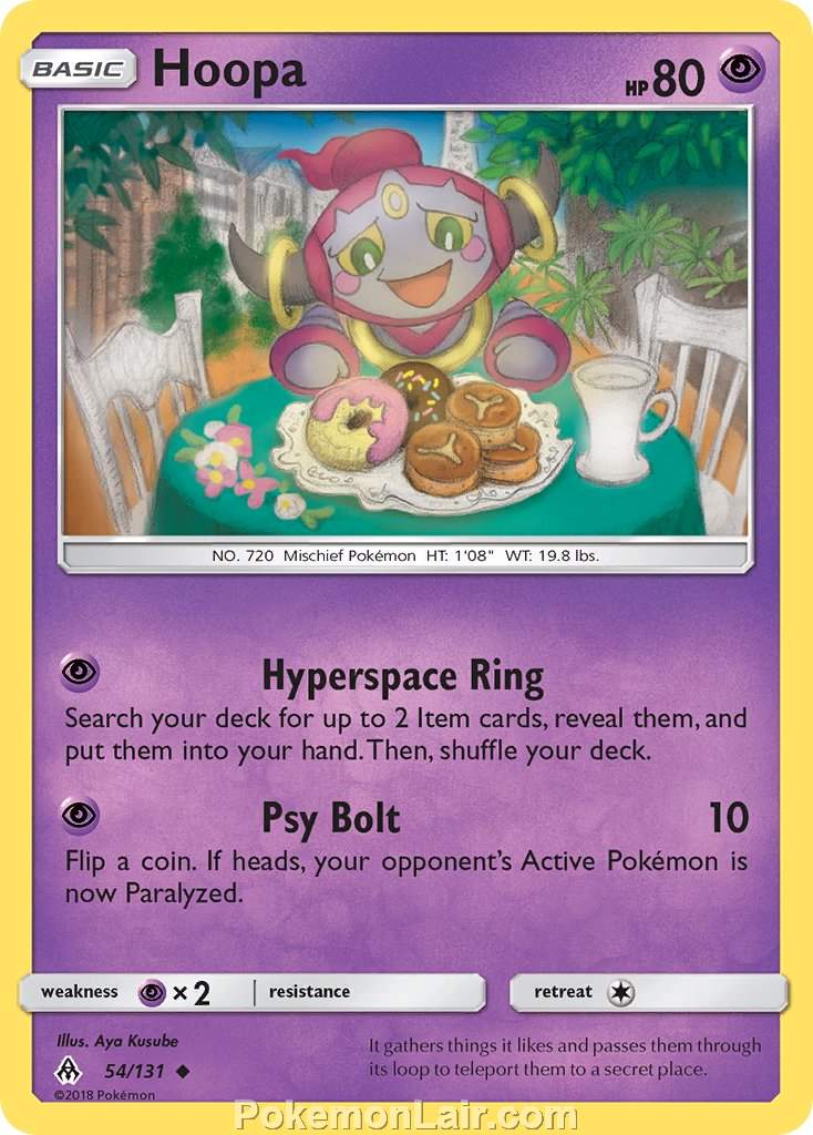 2018 Pokemon Trading Card Game Forbidden Light Set – 54 Hoopa