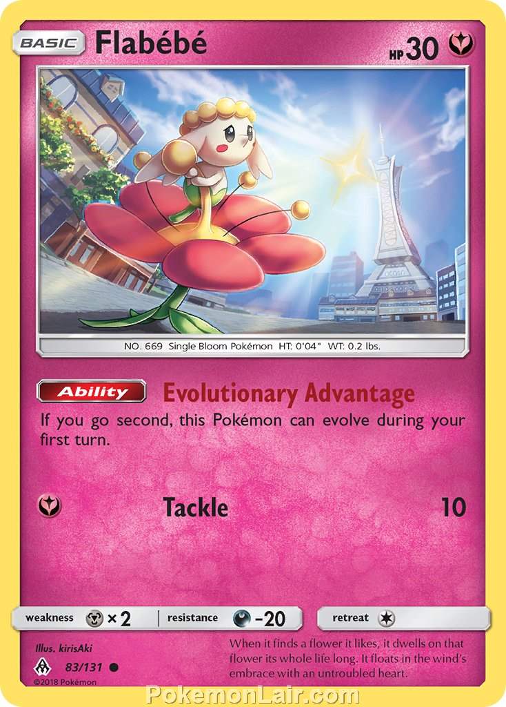 2018 Pokemon Trading Card Game Forbidden Light Set – 83 Flabebe
