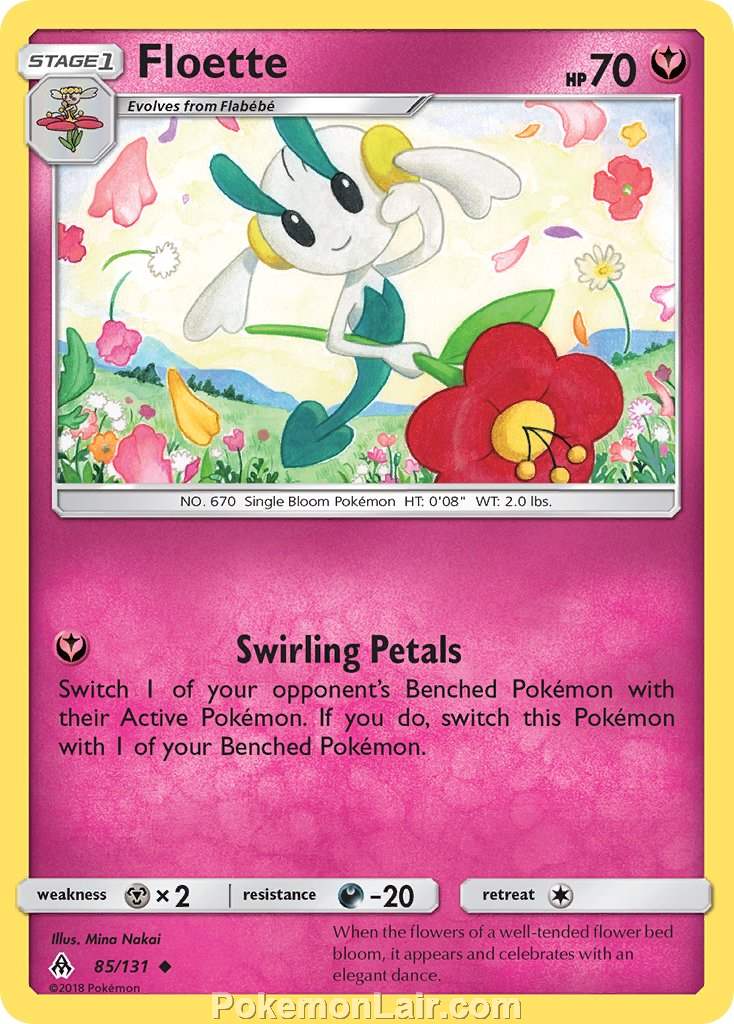 2018 Pokemon Trading Card Game Forbidden Light Set – 85 Floette
