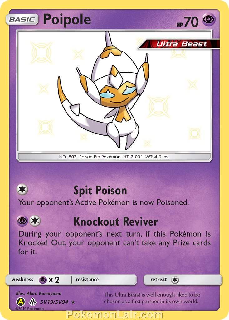 2018 Pokemon Trading Card Game Forbidden Light Set – SV19 Poipole