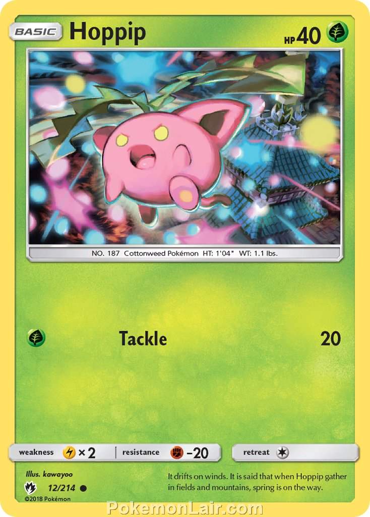 2018 Pokemon Trading Card Game Lost Thunder Price List – 12 Hoppip