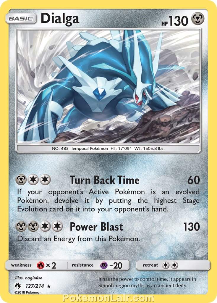 2018 Pokemon Trading Card Game Lost Thunder Price List – 127 Dialga