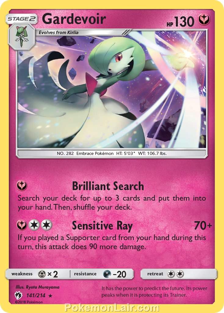 2018 Pokemon Trading Card Game Lost Thunder Price List – 141 Gardevoir