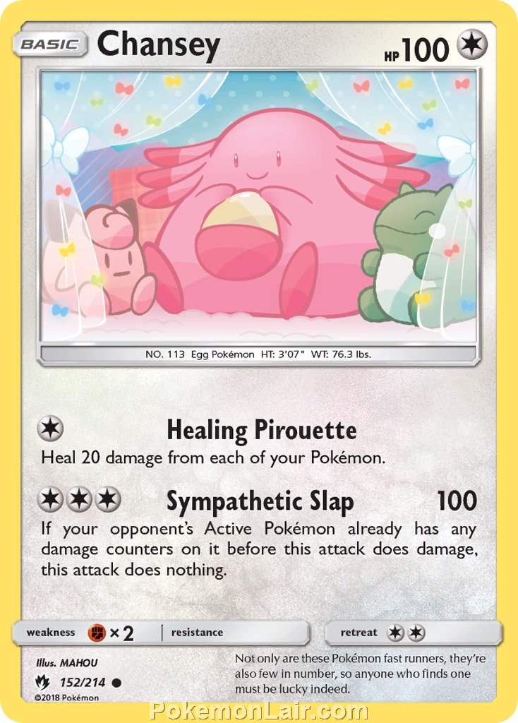 2018 Pokemon Trading Card Game Lost Thunder Price List – 152 Chansey