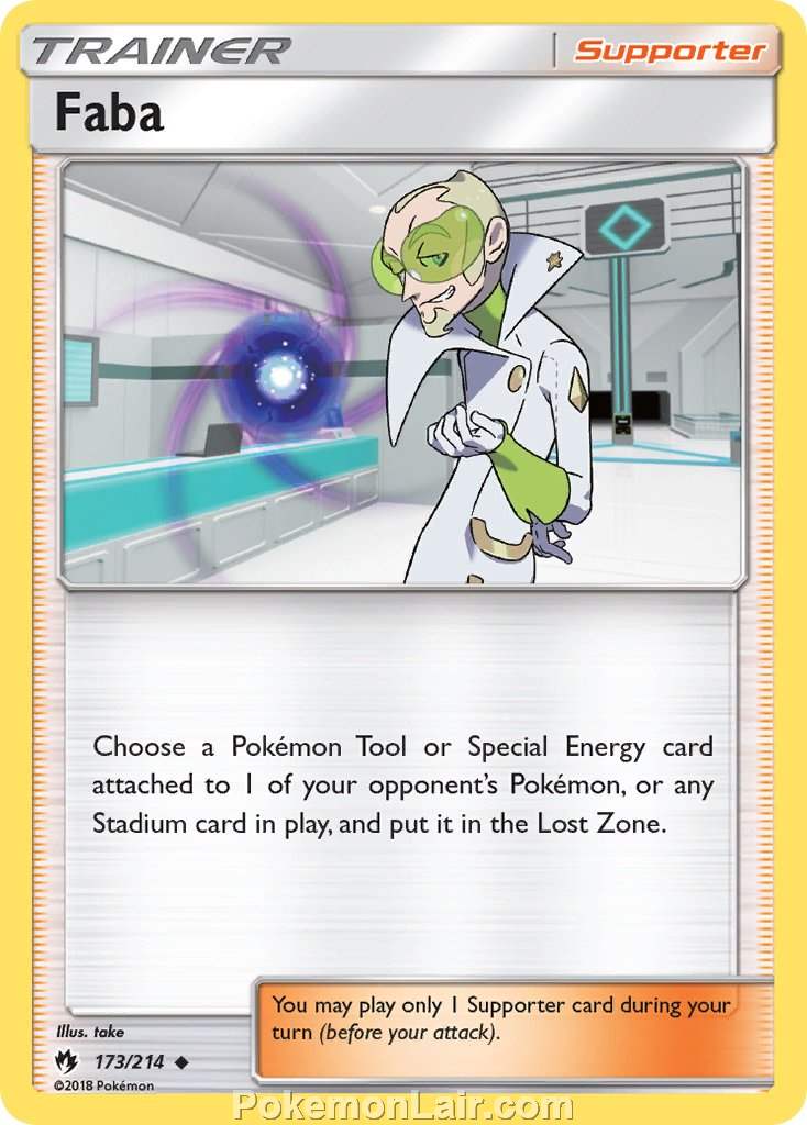 2018 Pokemon Trading Card Game Lost Thunder Price List – 173 Faba