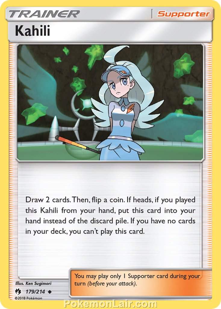 2018 Pokemon Trading Card Game Lost Thunder Price List – 179 Kahili