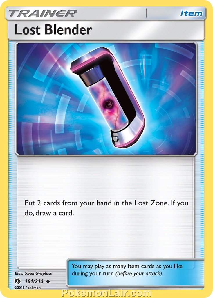 2018 Pokemon Trading Card Game Lost Thunder Price List – 181 Lost Blender