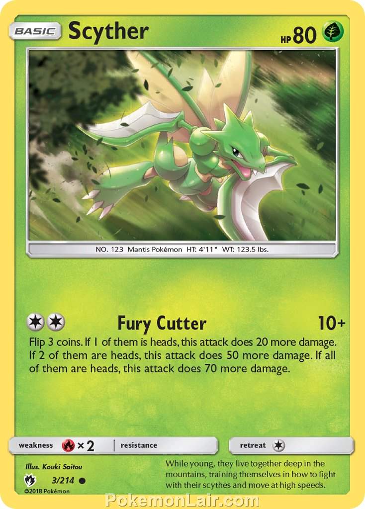 2018 Pokemon Trading Card Game Lost Thunder Price List – 3 Scyther