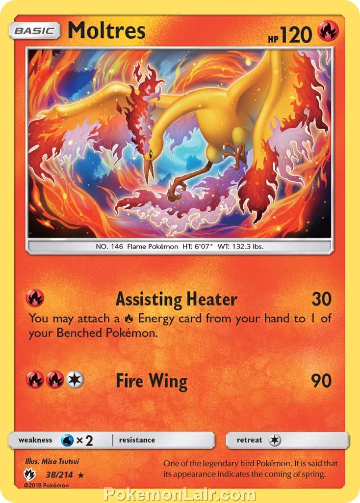 2018 Pokemon Trading Card Game Lost Thunder Price List – 38 Moltres