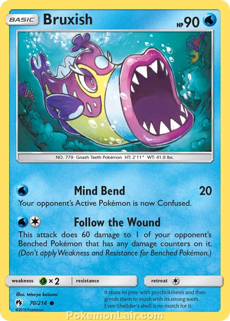 2018 Pokemon Trading Card Game Lost Thunder Price List – 70 Bruxish