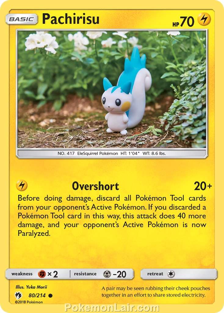 2018 Pokemon Trading Card Game Lost Thunder Price List – 80 Pachirisu