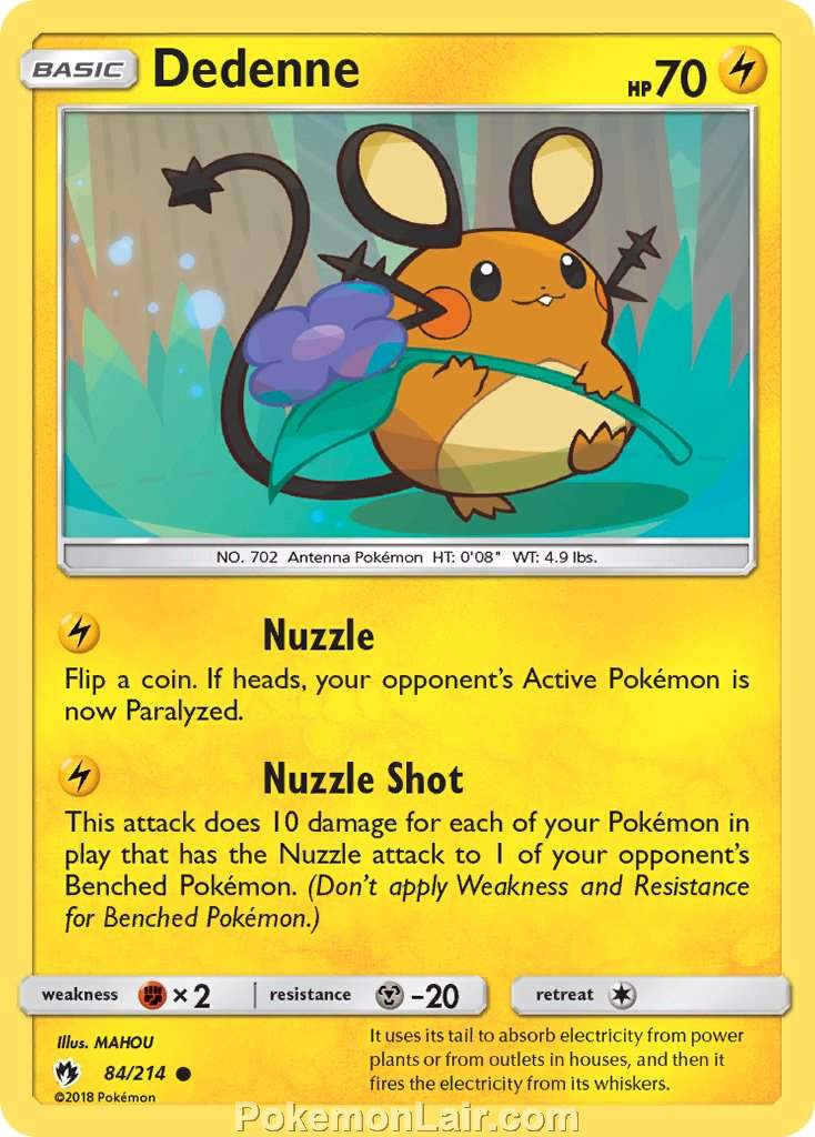 2018 Pokemon Trading Card Game Lost Thunder Price List – 84 Dedenne