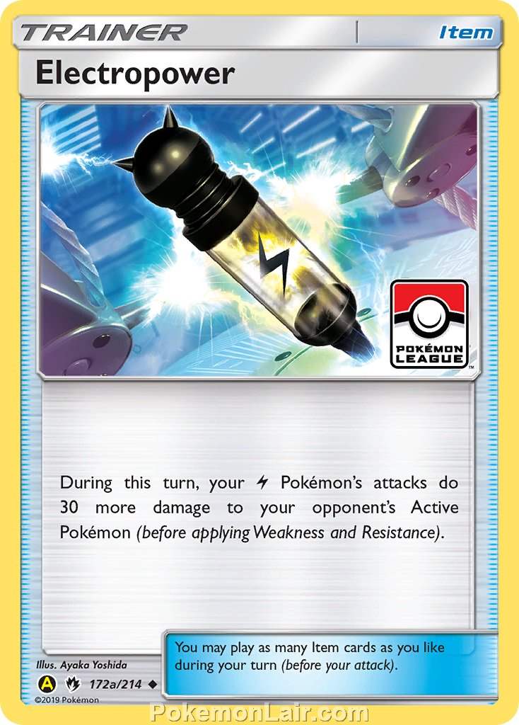 2018 Pokemon Trading Card Game Lost Thunder Set – 172a Electropower