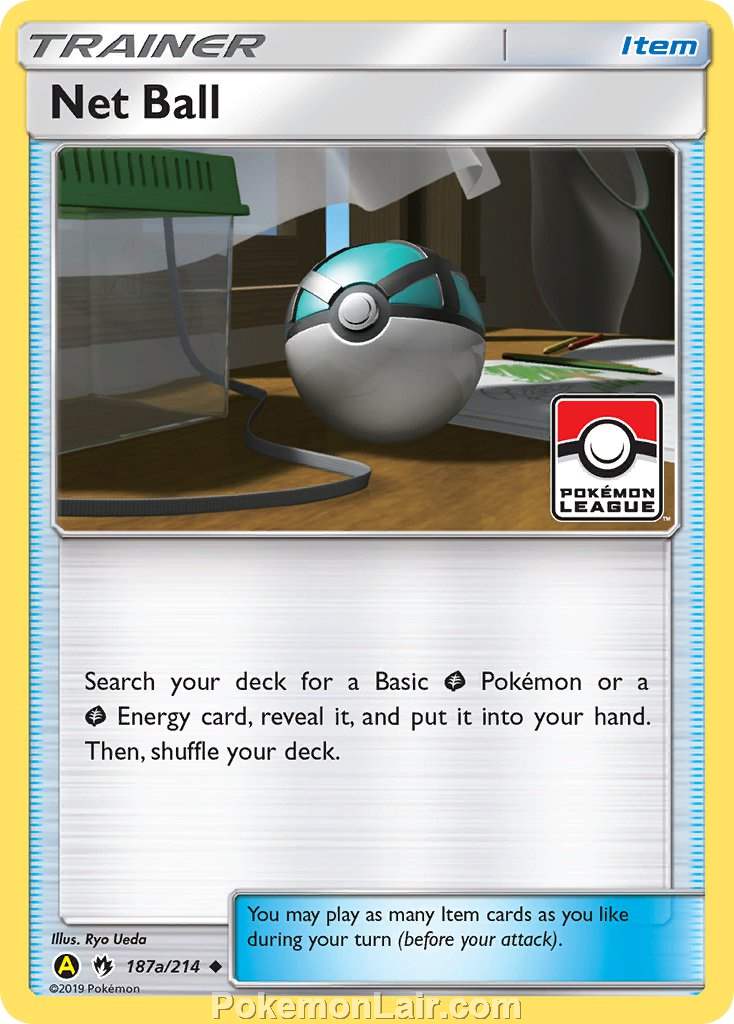 2018 Pokemon Trading Card Game Lost Thunder Set – 187a Net Ball