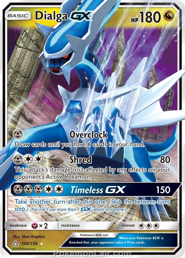 2018 Pokemon Trading Card Game Ultra Prism Price List – 100 Dialga GX