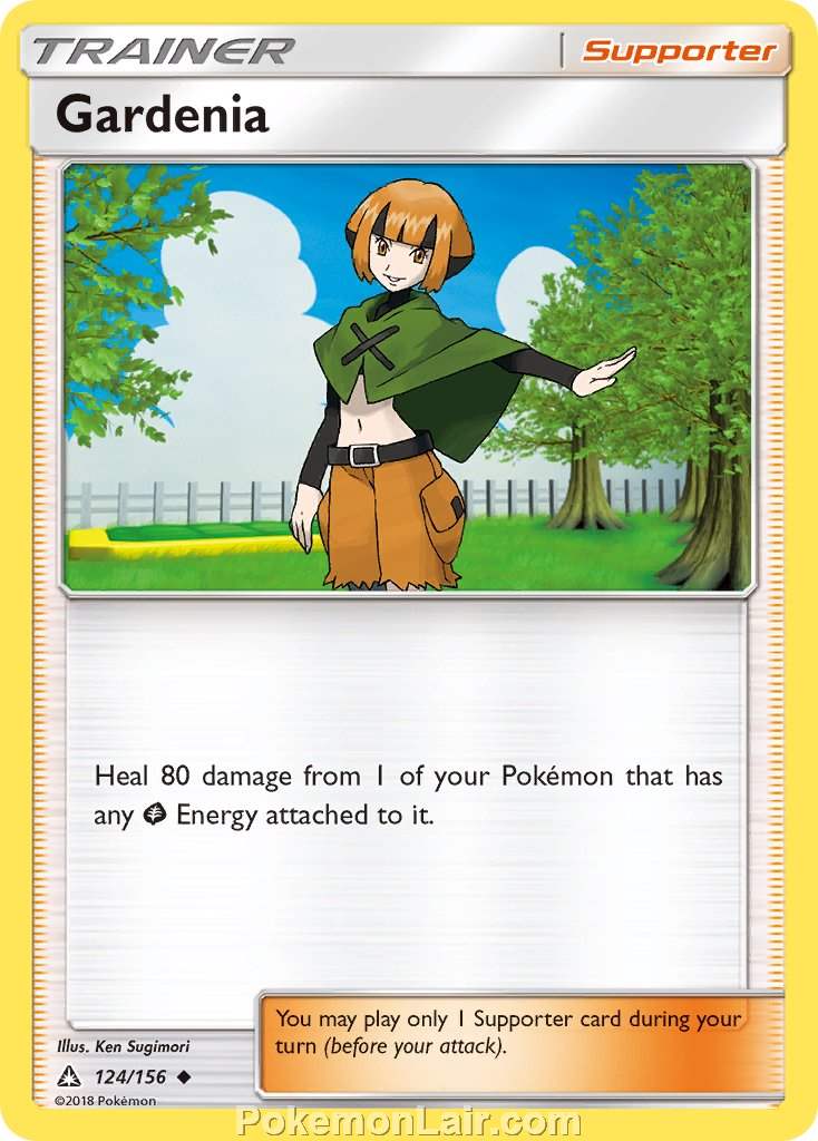 2018 Pokemon Trading Card Game Ultra Prism Price List – 124 Gardenia