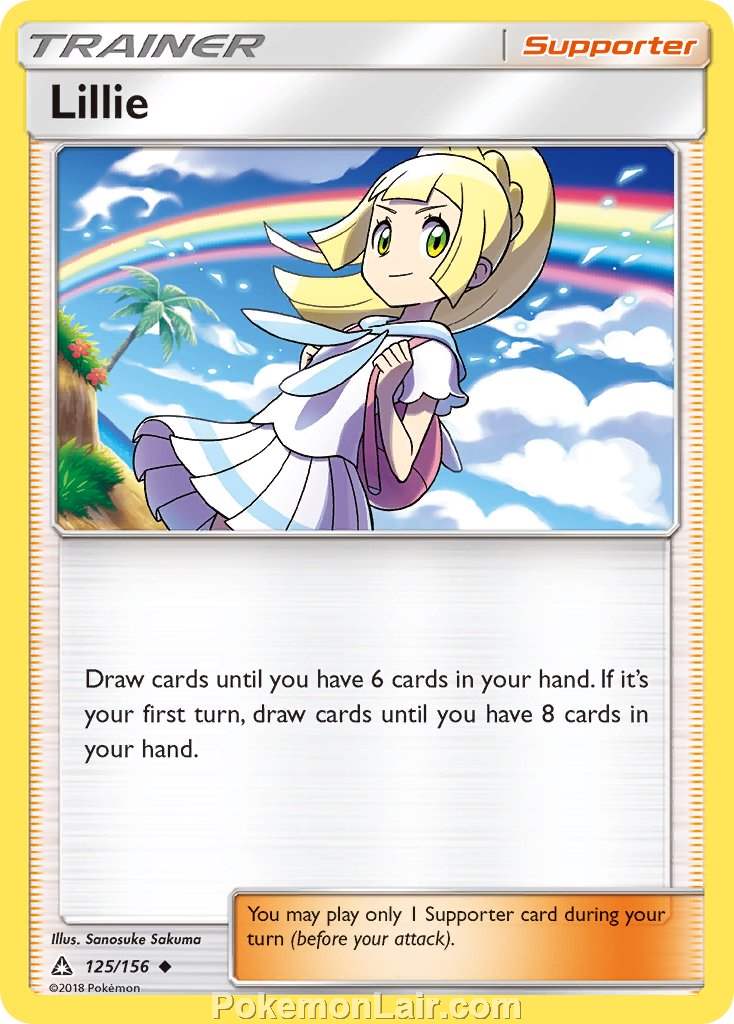 2018 Pokemon Trading Card Game Ultra Prism Price List – 125 Lillie