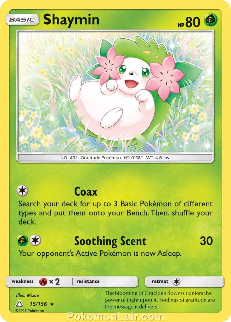 2018 Pokemon Trading Card Game Ultra Prism Price List – 15 Shaymin