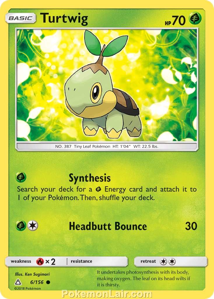 2018 Pokemon Trading Card Game Ultra Prism Price List – 6 Turtwig