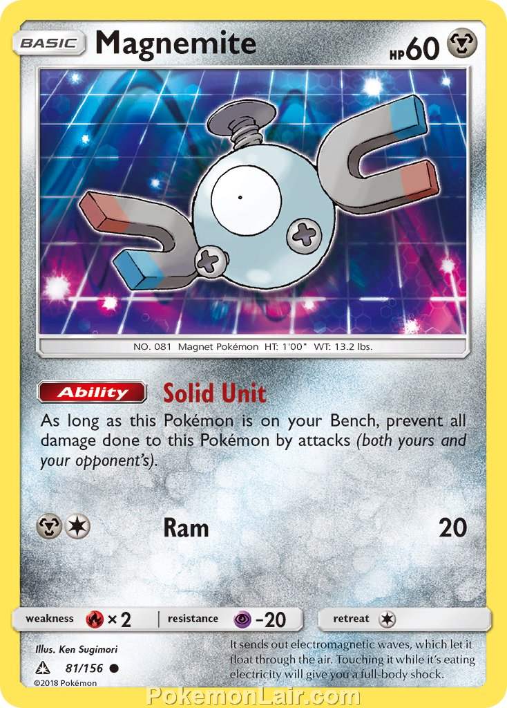 2018 Pokemon Trading Card Game Ultra Prism Price List – 81 Magnemite