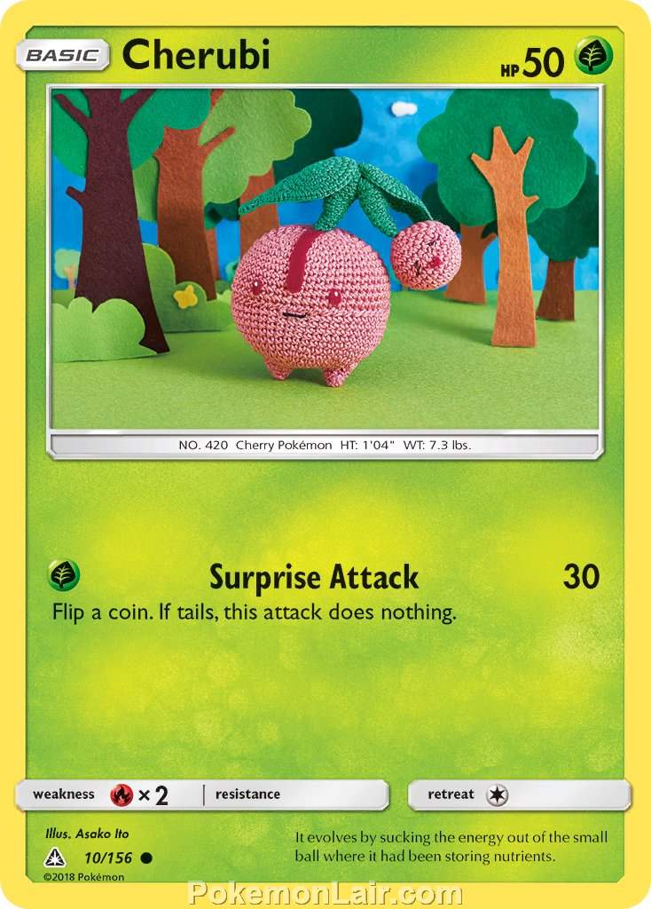 2018 Pokemon Trading Card Game Ultra Prism Set – 10 Cherubi