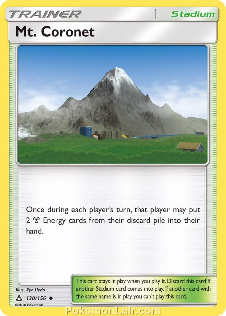 2018 Pokemon Trading Card Game Ultra Prism Set – 130 Mt Coronet