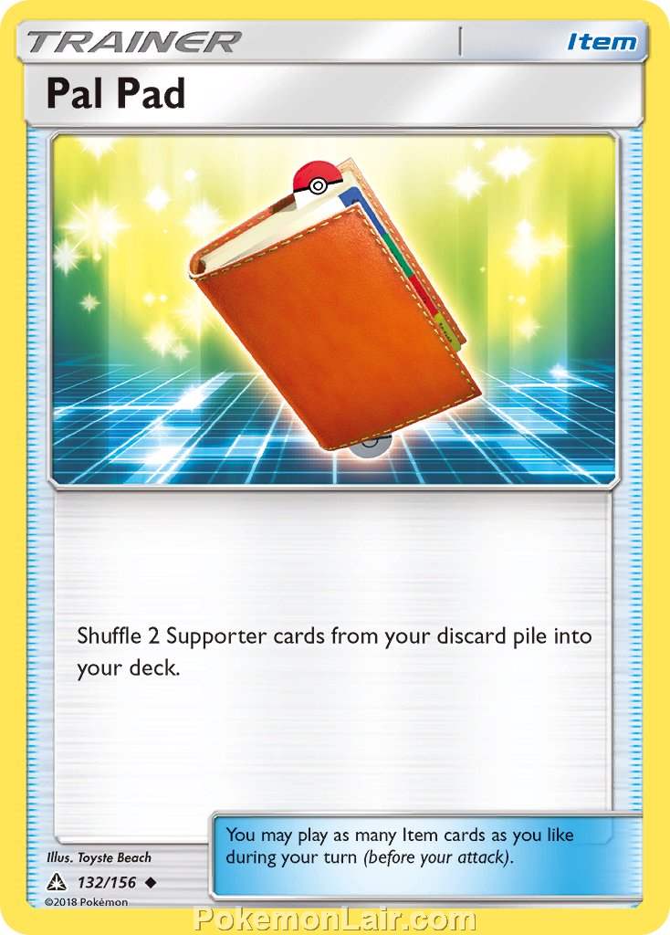 2018 Pokemon Trading Card Game Ultra Prism Set – 132 Pal Pad